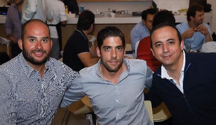  Jesús Navarro, Kike González y Daniel Gámez.
