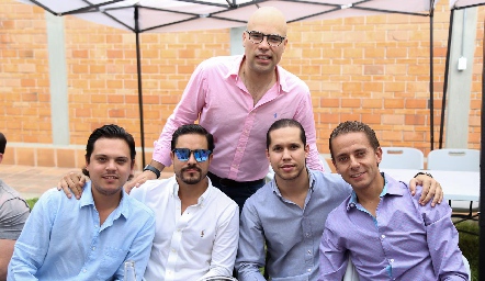  Jorge Naya, José Luis Villaseñor, Germán Sotomayor, Chema Padilla y Josh Torres.