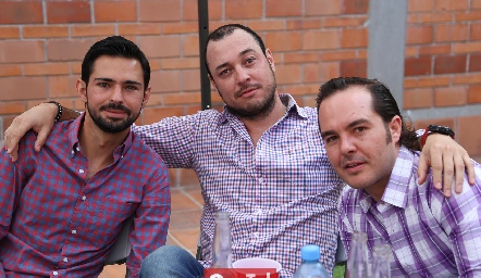  Andrés Allende, Sergio Madrigal y Santiago Zamanillo.