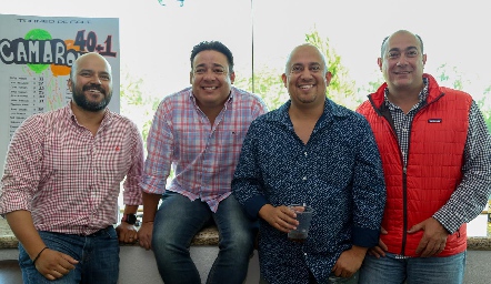  Rodrigo Cuevas, Emmanuel Guevara, Marcos Alfaro y Ricardo Mendizábal.