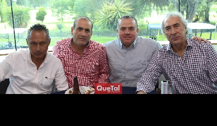  Gabo Montemayor, Miguel Ortiz, Luis Revuelta y Manuel Ibáñez.