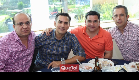  Alfredo Ponce, Hansen Herrera, Javier Ramírez y Eduardo Espinosa.
