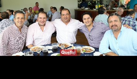  Eduardo Espinosa, Luis Nava, Oscar González, Félix Córdova y Alejandro Ortiz.