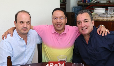  Alejandro Martínez, Alberto Espinoza y Rudy Vázquez.