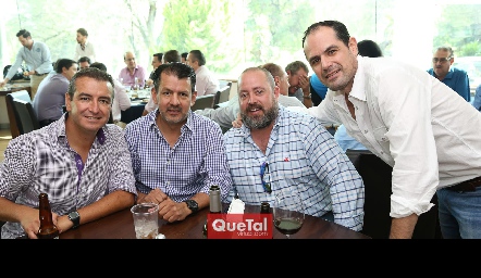  Roberto Pedroza, Rubén Gutiérrez, Daniel Carreras y Miguel Gómez.