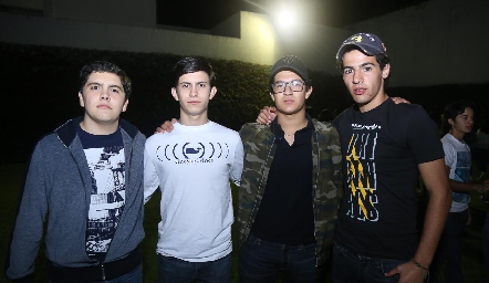  Javier Dávila, Carlo Pizzuto, Jorge Aguilar y Diego Gutiérrez.