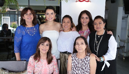  Katy Somohano, Gaby Díaz Infante, Mimí Franco, Mili Estrada, Mimí Hernández, Laura Mitre y Dora de Corpi.
