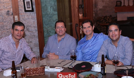  Javier Tobías, Rafael Olvera, Jaime Fonte y Antonio Acebo.
