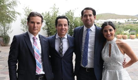  Roberto de la Rosa, Luis de la Rosa, Rafael Araiza y Samira Romo.