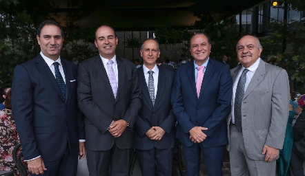  Luis Mahbub, Fernando Pérez Espinosa, Víctor Medlich, Mario Dahda y Juan Sarquis.
