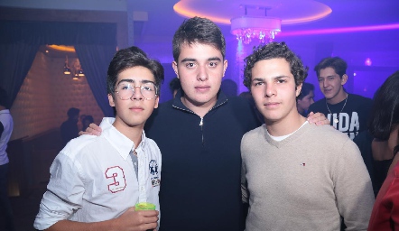  Juan Pablo Bocard, Diego Castillo y Javier Duarte.