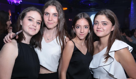  Fátima Vega, María Paula Espinosa, Mariana Garza y Valentina Guerra.