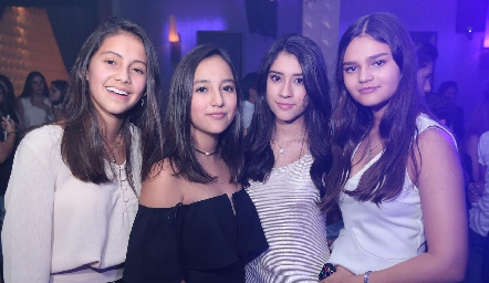  Ana Pau Tirado, Xime Escamilla, Fride Elizalde y Dani Noyola.