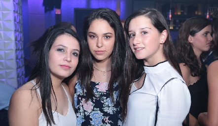  Sofía Mercado, Fátima Pumar y Meli Elizondo.