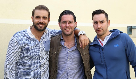  Iker Monsech, Abraham Salgado y Everardo Araiza.