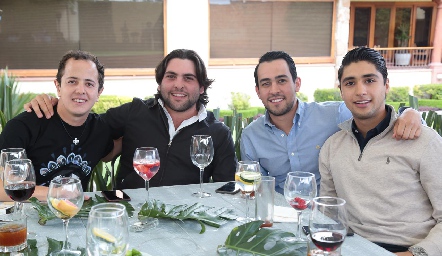  Santiago Aguillón, Antonio Esper, David García y Andrés Tobías.