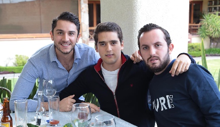  Samuel Villarreal, Alejandro HA y Eduardo Zepeda.