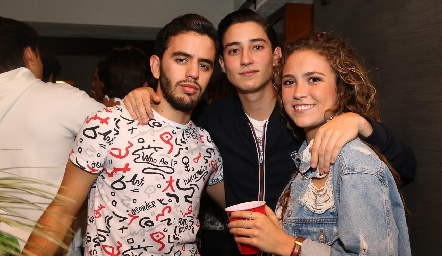  Diego Zepeda, Santiago Rodríguez y María Emilia Torre.
