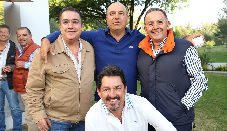  Óscar Villarreal, Roberto Alcalde, Octavio Aguillón y Dagoberto Castillo.