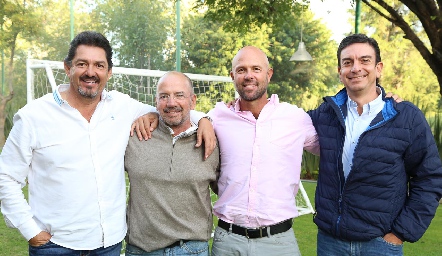  Dagoberto Castillo, Marcelo Meade, Werner Heinze y Óscar Silos.
