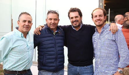  Gerardo Valle, Pepe Maza, Eduardo Gómez y Octavio Aguillón.