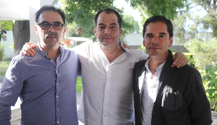  Javier Silva, Eduardo González y Pollo Álvarez.