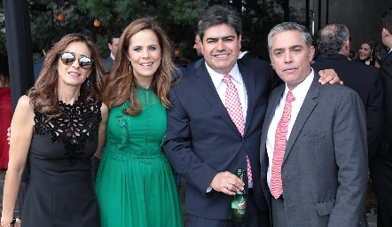   Mónica Gaviño, Paty Fernández, Francisco Leos y Gerardo Serrano.