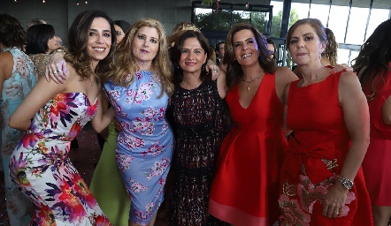  Itziar Curiel, Silvia Foyo, Mónica Guillén, Martha Elena Muñiz y Maripepa Valladares.