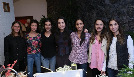  Elena Pelayo, Daniela Meade, Maricarmen Meade, Gaby Díaz Infante, Melissa Andrés, Marcela Díaz Infante y Lorena Andrés.