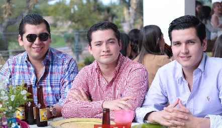  Antonio Charur, Humberto Acosta y Arturo Hervert.