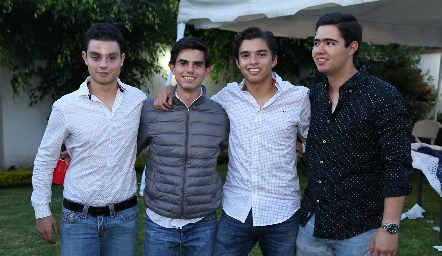  Rafael Abud, Gustavo Medina, Gonzalo Alcalde y Diego de la Vega.