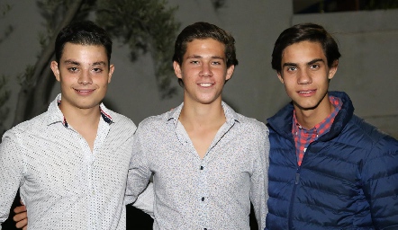  Rafael Abud, Andrés González y Diego Medina.