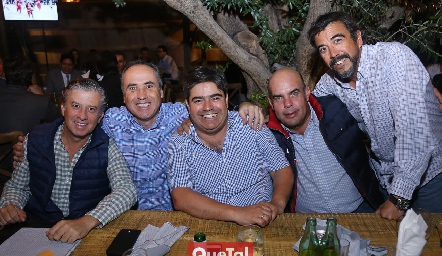  Jorge Gómez, Alejandro Navarro, Paco Leos, Jaime Ascanio y Gerardo Galván.