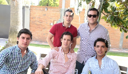  Alejandro Sánchez, Francisco Alonso, José María Andrés, Alejandro de la Rosa y Diego Tobías.