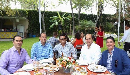  Guillermo Abud, Francisco Rojas, Gustavo Nishinoya, Juan Carlos Ramírez y Jorge Villalón.
