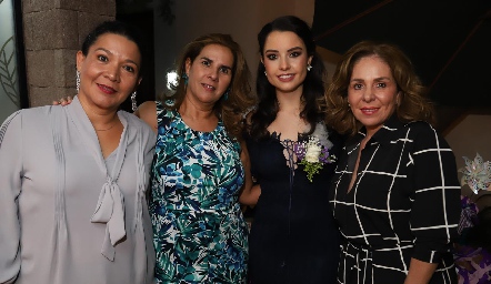  Gaby Becerra, Graciela Torres, Gaby Díaz Infante y Laura Lorca.