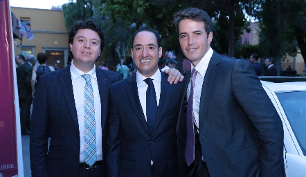  Daniel Zollino, Carlos Valdés y Javier Meade.