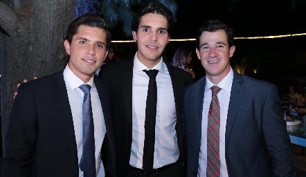  Gerardo Serrano, Mauricio Tobías y Juan Pablo González.