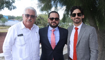  Miguel Gómez, Sergio Velasco y Mauricio Gómez.