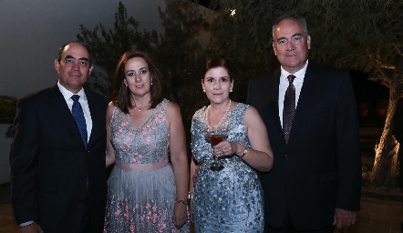  Héctor León, Luli Antillón, Ceci López y Alberto Chávez.