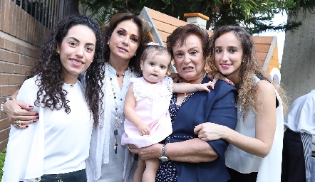  Alejandra Zepeda, Maru Martínez, Ángeles, Maruca Flores y Ángeles Mahbub.