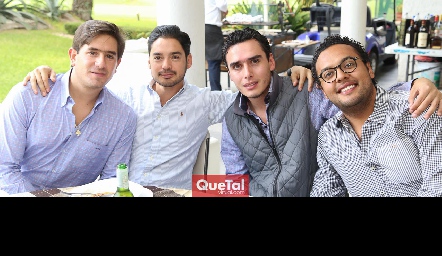  Fernando Abud, Miguel Torres, Xavier Azcárate y Javier Campos.