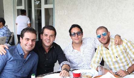 Carlos Saiz, Jorge Torres, Alejandro y Guillermo Medlich.