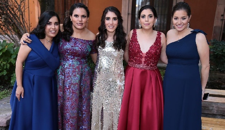  Lucía Beltrán, Lety Arias, Nancy Villafuerte, Yasira Iga y Jaqueline Méndez.