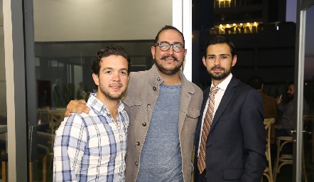  Daniel Granados, Eduardo Palau y Andrés Allende.