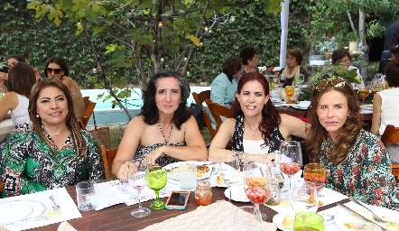  María Luisa Martínez, Lulú Álvarez, Susana Jonguitud y Lourdes Amador.