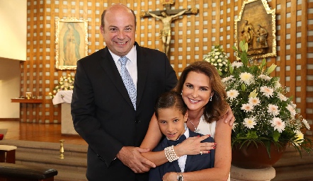  Cándido Villela, Anabella Villela y José Miguel Guerra.