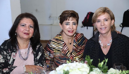  Cristina Meza, Samira Mustre y Rosy Mercado.