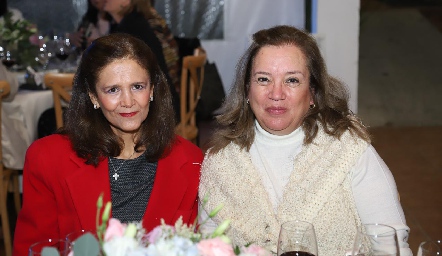 Ana Cecilia González y Rosa Martha Portales.