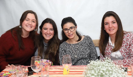  Isabel Noyola, Paula de la Rosa, Mariana Cuesta y Mimí Navarro.